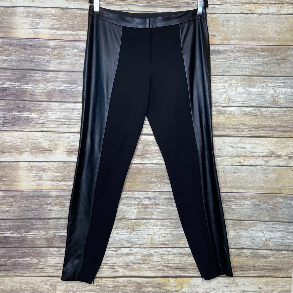 Tory Burch m Mabley Ponte Faux-Leather Pants - Picture 2 of 10